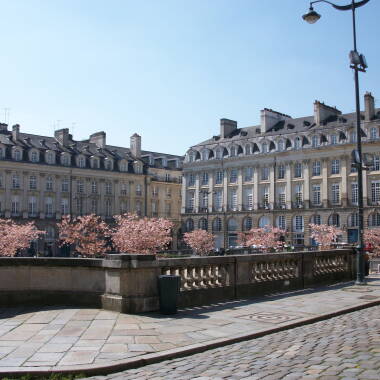 Rennes, le centre-ville, place du parlement