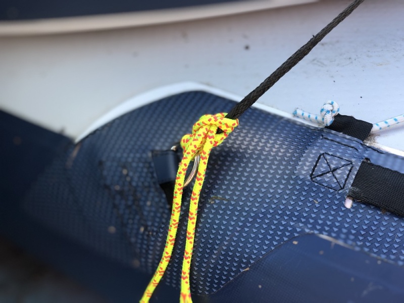 Hauban cassé et réparé, Tribord 5S