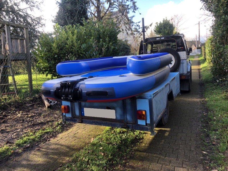 Remorque Tribord 5S chargée