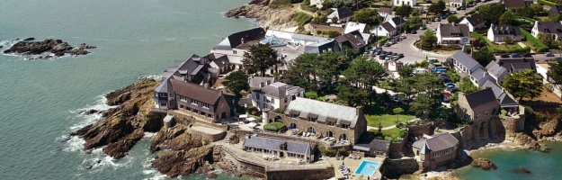 Domaine de Rochevilaine, Bretagne sud, vue sur la Pointe de Pen Lan à Billiers